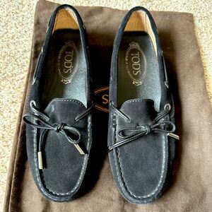Tod’s Black Suede Loafer